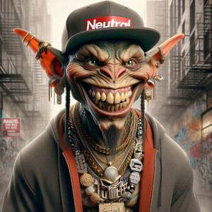 "Generate an ultra-detailed image of a unique character, a hybri...