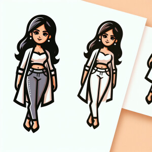 A girl with great fashion sense and have an Indian body type