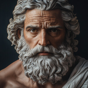 Real life image of Zeus hyper realistic accurately real ultra li...