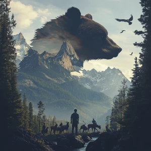 Create a hyper-realistic 3D 8K UHD image featuring a scene of th...