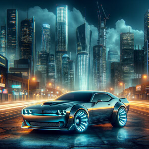 Futuristic dodge challenger/Pontiac GTO hybrid