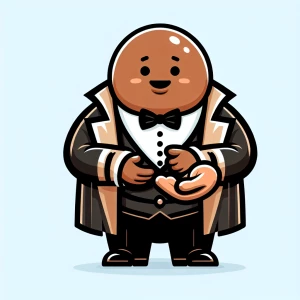 A fat bald black rich guy helping people