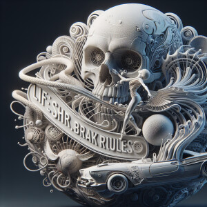 Life is short break rules. 8k resolution, HDR, masterpiece, ultr...