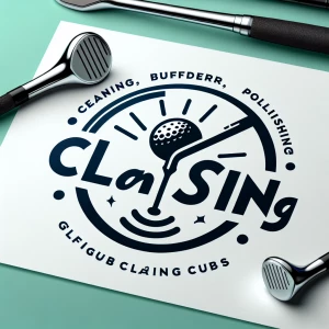 Design a logo for "Clean Swing," a golf club cleaning, buffering, polishing, and refinishing service. The logo should have a modern, minimalist design.  Incorporate a stylized golf club and a subtle representation of shine or polishing. The text "Clean Swing - cleaning, buffering, polishing, and refinishing golf clubs" should be in a clean, legible font, ensuring all letters are present and the text is fully visible within the logo frame.  The overall style should be reminiscent of a high-end sporting goods brand.  Avoid overly cartoonish or cluttered designs.