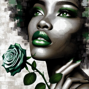 Create a visually engaging design by blending white and differen...
