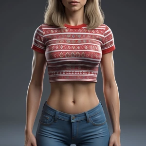 A realistic front facing image of a woman, facing the camera so...
