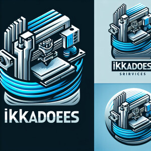 Ikkadoes logo business is with 3d prints