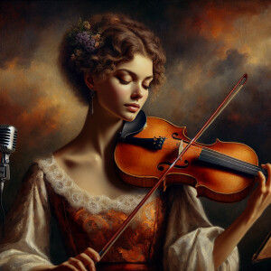 Inspired by the painting Virgil Elliott - The Songstress aka Ann...