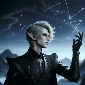 Caranthir-Ar-Fieniel from the Witcher uses magic to alter the st...