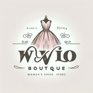 Draw a logo for the women's dress store «VIVO Boutique»