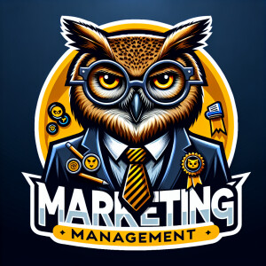 ai mascott OWL about the marketing management major. He wears gl...