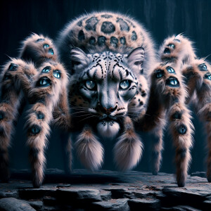 Create an image of a chimeric creature with the following featur...