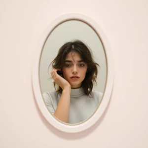 I saw you in the mirror, but it wasn’t your face.