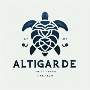 Create a minimalist and luxurious logo for "ALTIGARDE," inspired...