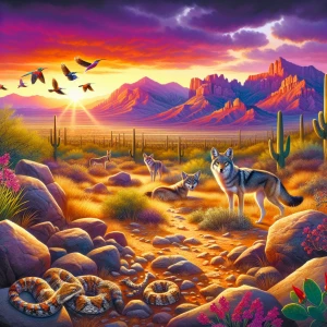 Creating a vivid and detailed prompt for an AI image generator c...