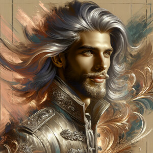 A meticulously detailed digital nomad, exuding vibrancy and eleg...