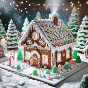 gingerbread house for christmas