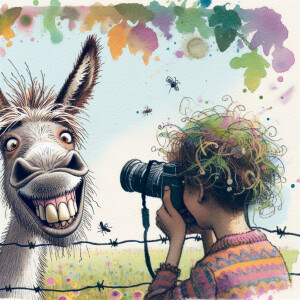 A whimsical illustration by Quentin Blake featuring a cute, funn...