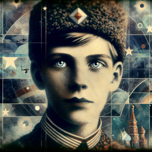 russian ussr school girl, weird, sociopathic girl, ominous, grai...