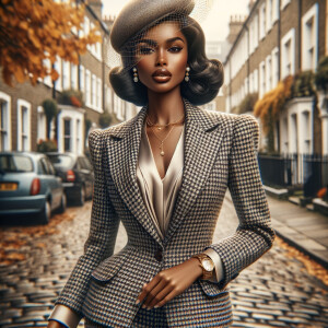 Create a digitally rendered image that depicts an African Americ...