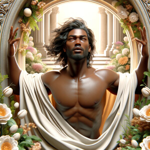 ultra 3-D realistic, perfect anatomy, perfect proportions, afric...