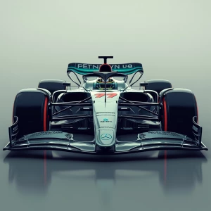 Design a sleek, modern Formula One race car with aerodynamic fea...
