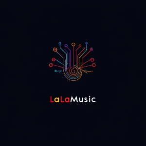 Create a logo for "LaLaMusic" an AI music creation service, that...
