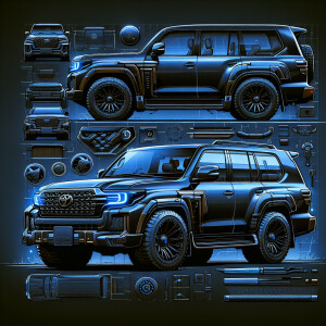 Придумай интересный дизайн для Toyota Land Cruiser 80