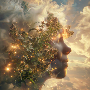 Generate a 3D ultra high-resolution image of an Ashwagandha plan...