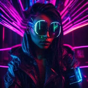 | 36 | Cyberpunk | Design a cyberpunk-themed artwork of b...