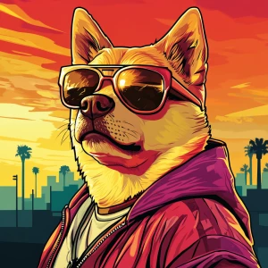 MEME DOGE in GTA art style — Make it epic,dumb,or dangerously de...