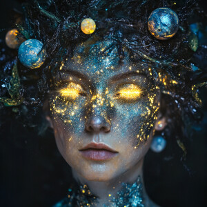 Nebula Sorceress: Birthmother of Stars

Create an ultra-realisti...