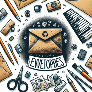 I create handmade envelopes using recycled junk mail. These uniq...