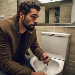 … and I walk in to the bathroom and what I saw got me speechless...