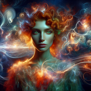 "Envision an ethereal realm, suffused with the soft glow of twil...
