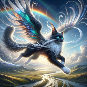 Flying cat
