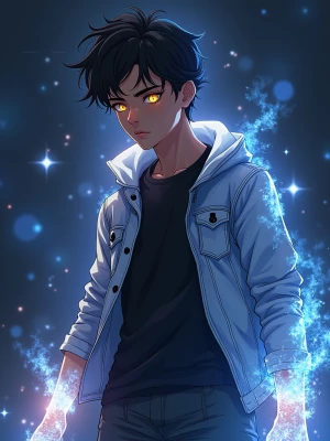 Create an 8K resolution image, styled realistically with anime i...