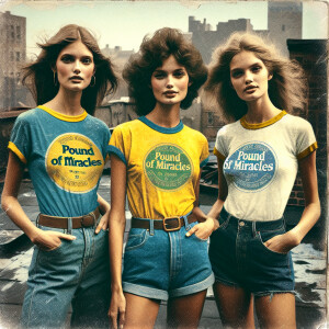 Generate a faded color film photograph from the early 1970s of t...