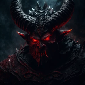 A brooding, monstrous orc of ancient lore, every feature exudes...