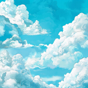 Детские обои с облаками