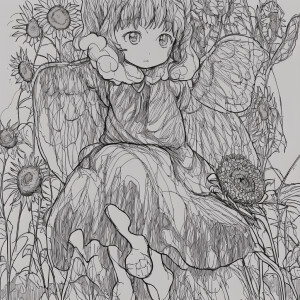 Simple lines, coloring, book, black, and white white background...