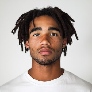 A 24-year-old African American man who appears to be 19, with sh...