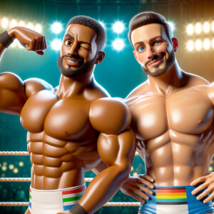 Gachimuchi van darkholme and Billy Herrington