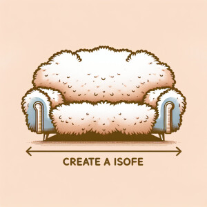 unique sofa design, soft, furry, cute