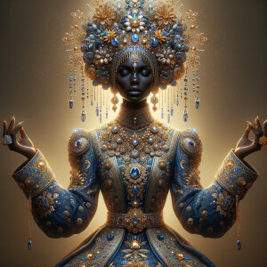 Create an illustration that embodies spirituality and a deep con...