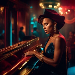 Alicia Keys style   at the Cotton Club: Describe her performance...