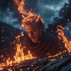 Born in fire, forged in pain,
Ashes fall like burning rain.
Vein...