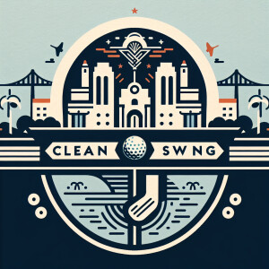 Create a sleek and simplistic logo for 'Clean Swing', a company...