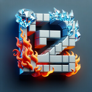 Design a logo for the fashion brand R2C2 incorporating icy diamo...