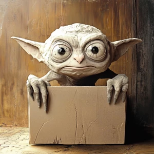 cute gollum in carton style